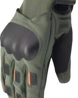 THOR Range Gloves Men's XL Black/Army Green/Orange