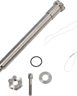 Trask Titanium Front Axle Kit Silver For Harley Touring Models