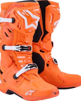 Alpinestars Tech 10 Supervented Boots Orange Black White US 8