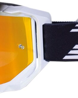 Pro Grip Venom OTG Goggles White/Black with Orange Dual Mirrored Lens