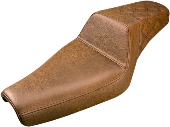 Step-Up Rear Lattice Stitch 2-Up Seat Brown