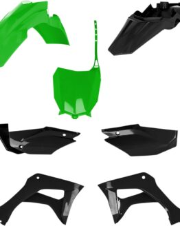 Acerbis Full Plastic Kit - Black & Green