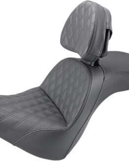 Explorer Touring Lattice 2-Up Seat Black w/Backrest