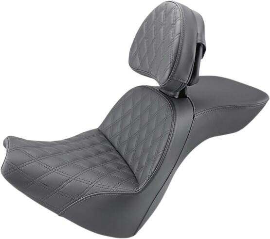 Explorer Touring Lattice 2-Up Seat Black w/Backrest