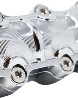 Kodlin Big Block Handlebar Risers with Clamp Chrome For 1-1/4in Bars