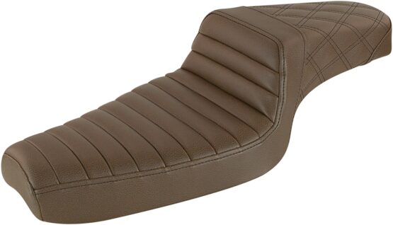 Step-Up Tuck and Roll 2-Up Seat Brown