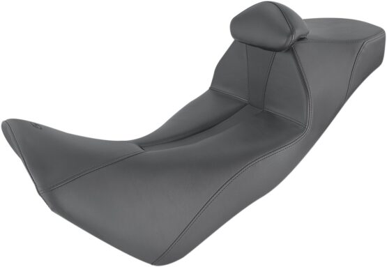 Adventure Track Stitched 2-Up Seat Black Low w/Backrest