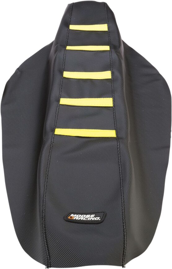 Black/Yellow Ribbed Seat Cover