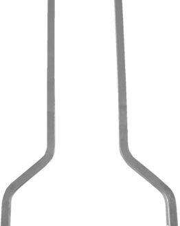Drag Specialties Square Sissy Bar Chrome 15.5in x 11in For Harley-Davidson