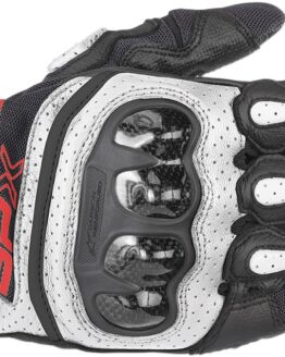 SPX Air Carbon V2 Motorcycle Gloves Black/White/Red 2X-Large