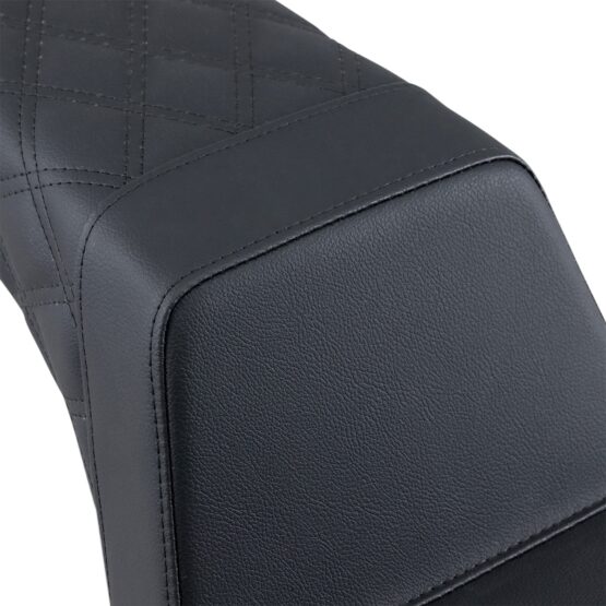 Step-Up Rear Lattice Stitch 2-Up Seat - Black - Image 2