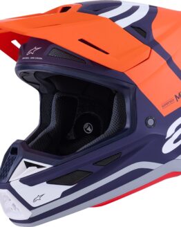 Alpinestars SM7 Core MX Helmet Matte Orange/Blue Medium