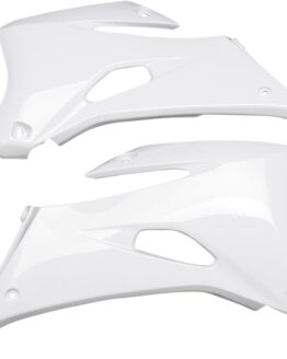 Acerbis Radiator Shrouds White Plastic 2pc Set Fits Yamaha WR250F WR450F