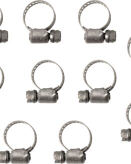 Helix Stainless Steel Worm Drive Hose Clamps 26-51mm 10 Pack