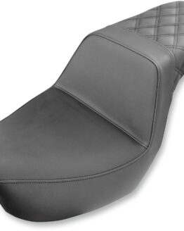 Step-Up Lattice Stitched 2-Up Seat Black Gel