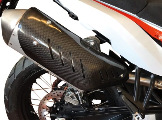 Muffler/Saddlebag Heat Shield Carbon Fiber - Image 3