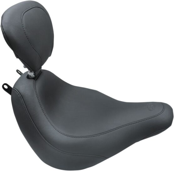 Tripper Smooth Synthetic Leather Solo Seat w/Backrest