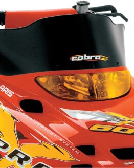 Powermadd Cobra Windshield Extreme Low Black 8.5in For Polaris Edge