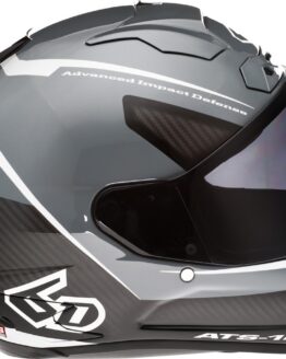 6D ATS-1R Alpha Full Face Helmet XL Black Silver Gray