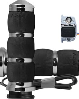 Air Cushioned Grips Heated Chrome