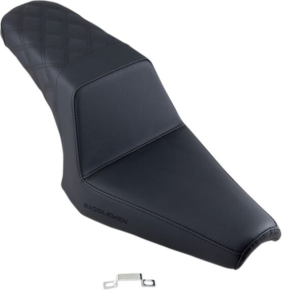 Step-Up Rear Lattice Stitch 2-Up Seat - Black - Image 3