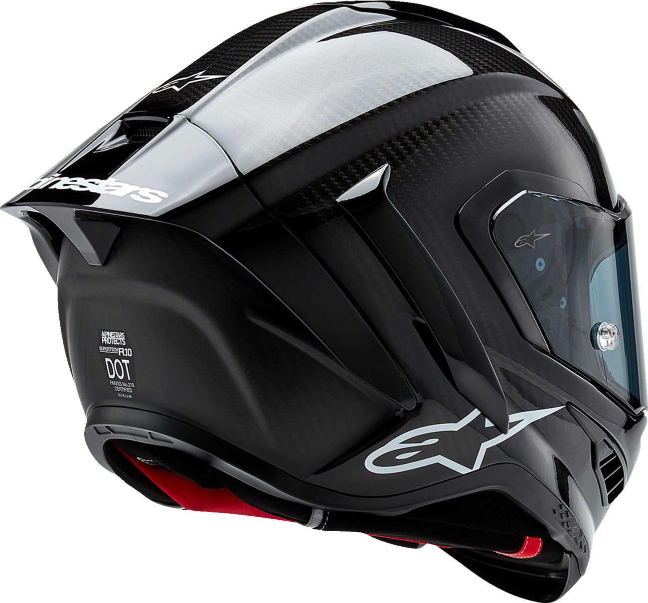 Alpinestars Supertech R10 Full Face Helmet Carbon Black 2XL - Image 4