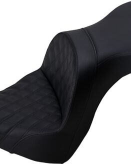 Explorer Touring Lattice Stitched 2-Up Seat - Black