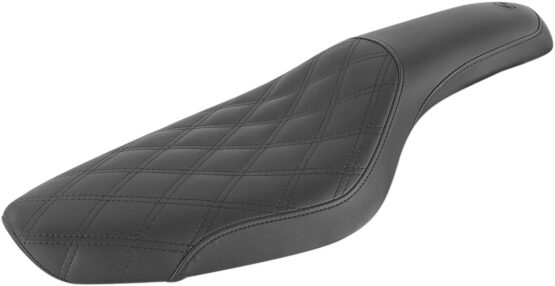 Profiler Lattice Stitched 2-Up Seat - Black