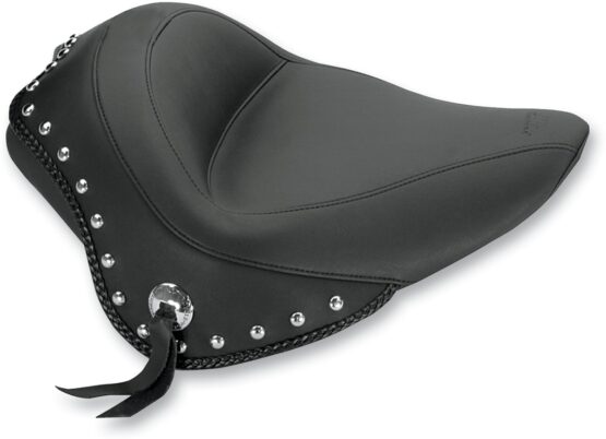 Wide Concho Skirt Studded Vinyl Solo Seat