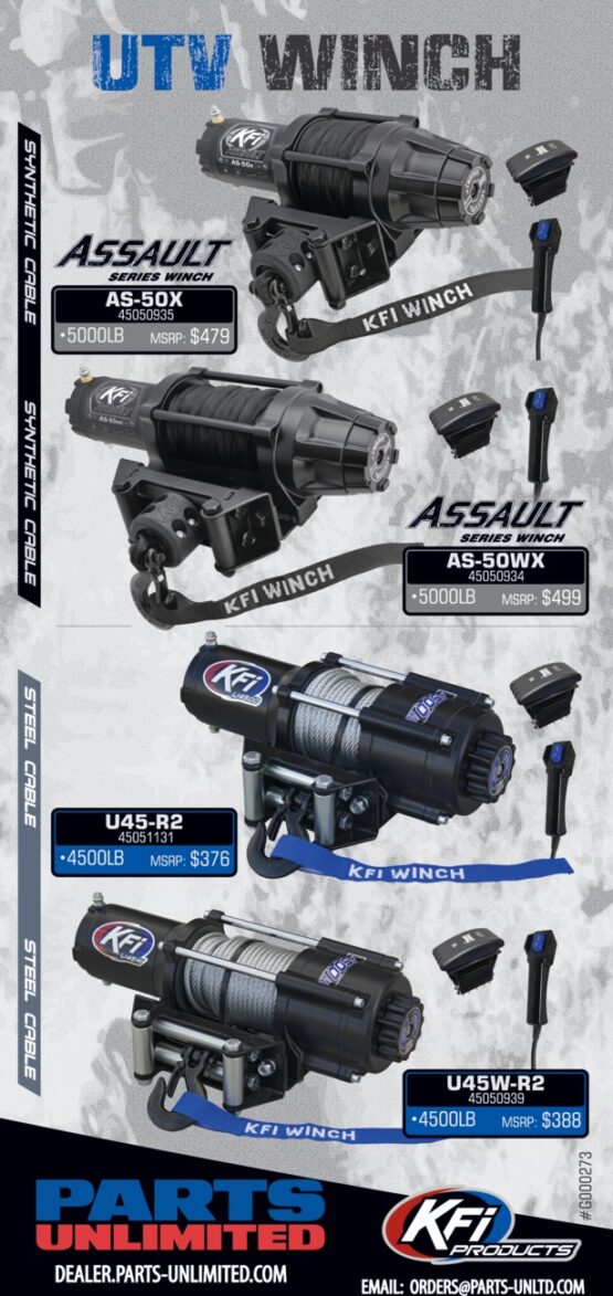 Assault Series Winch Wide 5000 lbs. - Synthetic Cable - Image 2