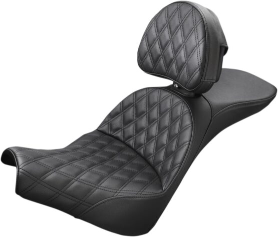 Explorer Lattice 2-Up Seat Black w/Backrest