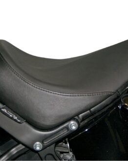 Buttcrack Smooth Leather Solo Seat - Black