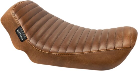 Streaker Pleated Vinyl Solo Seat Brown