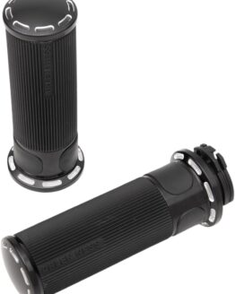 Arlen Ness Cable Style Fusion Series Grips Black Slot Track