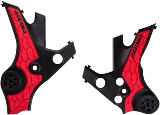 X-Grip Frame Guards  Red/Black