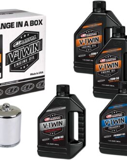 V-Twin Oil Change Kit Mineral w/ Chrome Filter Evolution