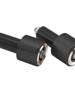 BikeMaster Anodized Aluminum Billet Bar Ends Black - Pair