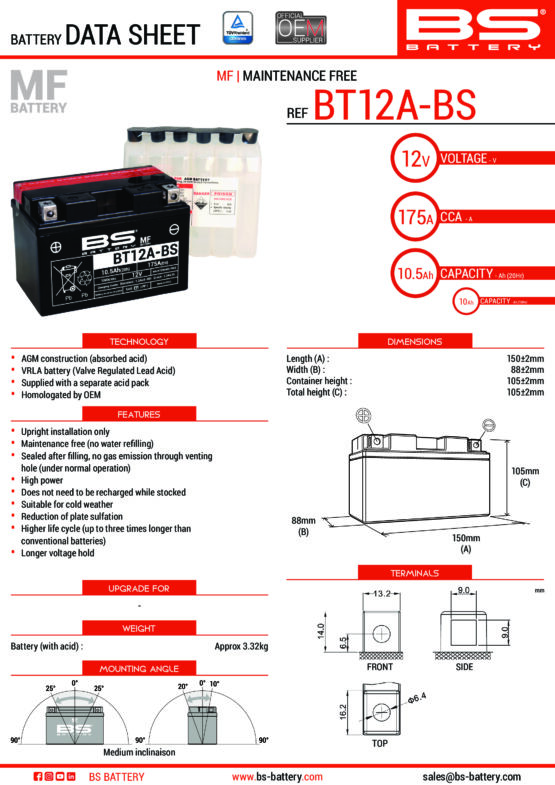 Maintenance Free Sealed Battery - Image 2