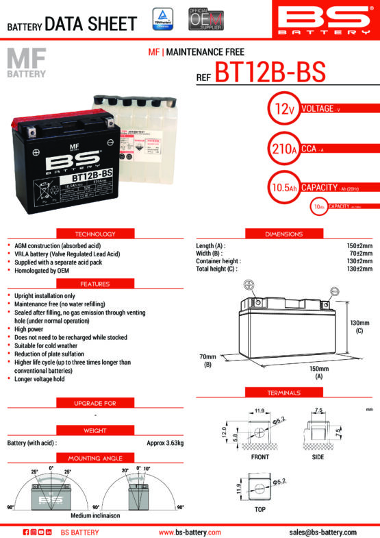 Maintenance Free Sealed Battery - Image 2