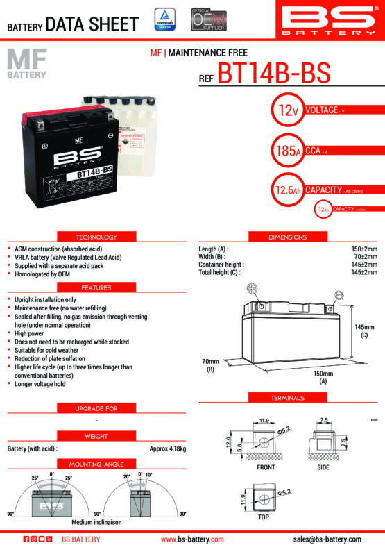 Maintenance Free Sealed Battery - Image 2