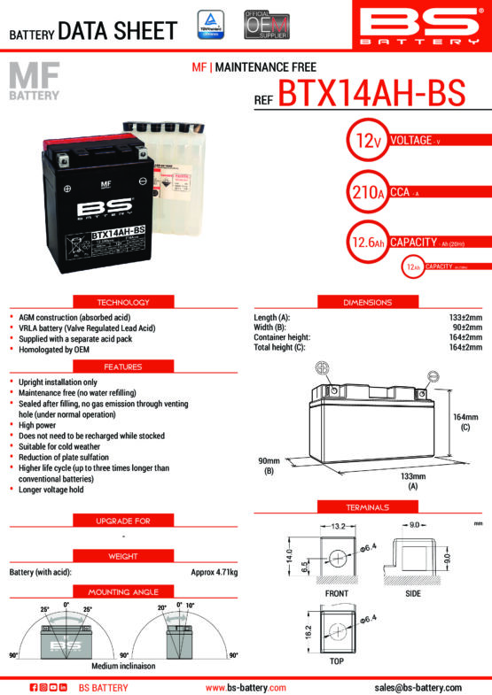 Maintenance Free Sealed Battery - Image 2