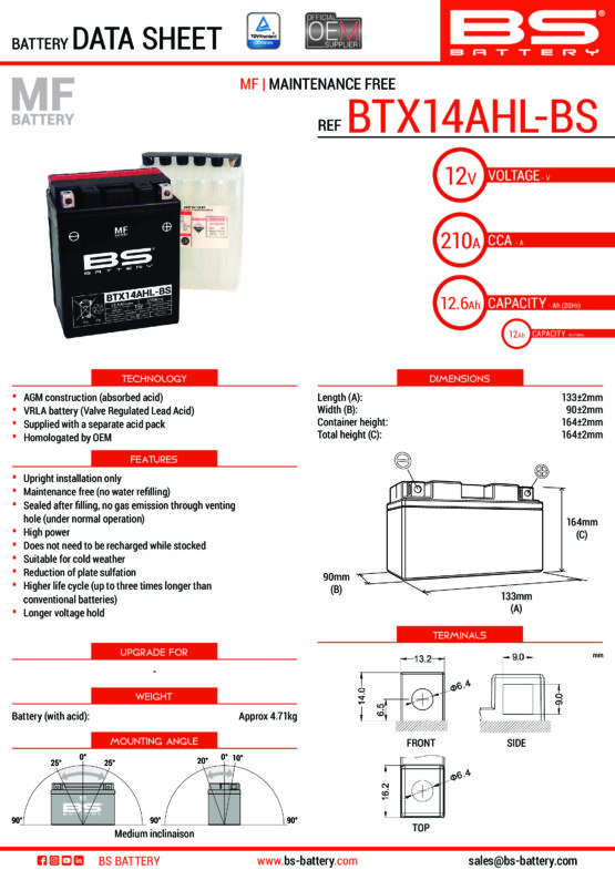 Maintenance Free Sealed Battery - Image 2