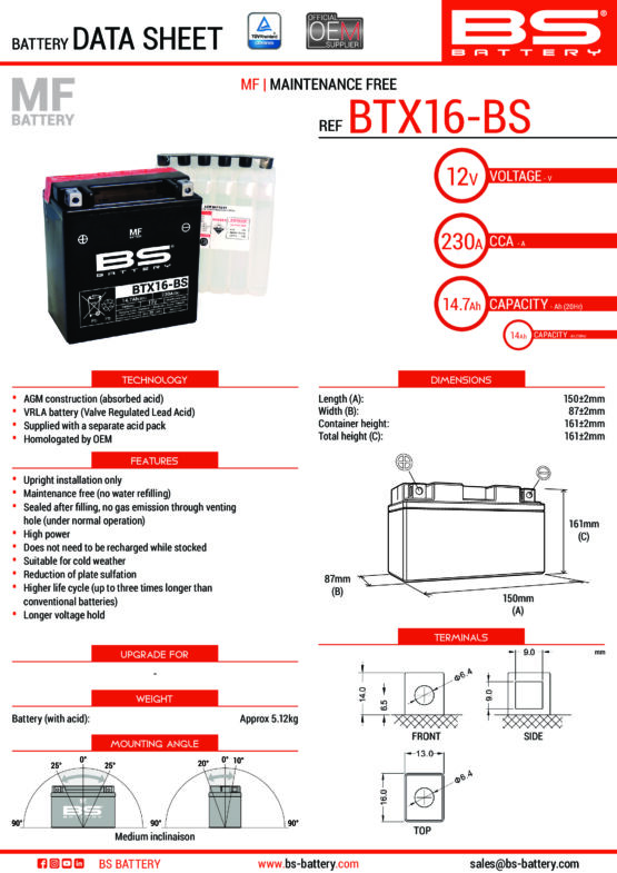 Maintenance Free Sealed Battery - Image 2