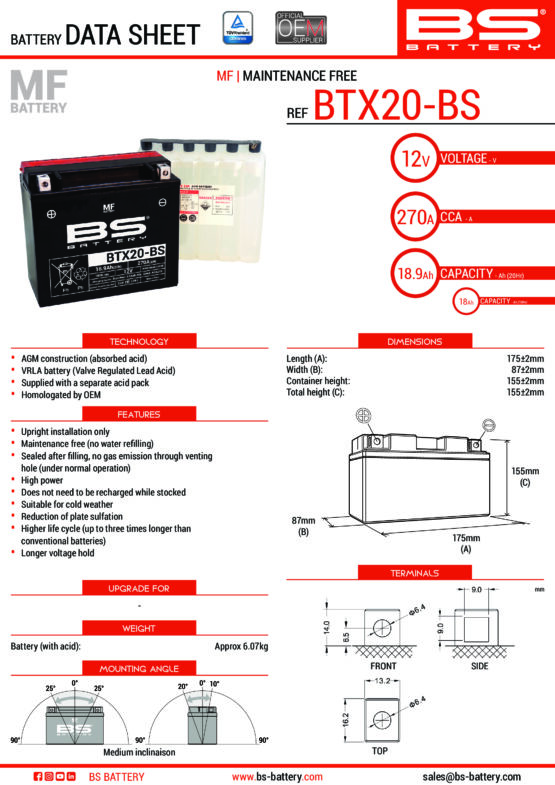 Maintenance Free Sealed Battery - Image 2