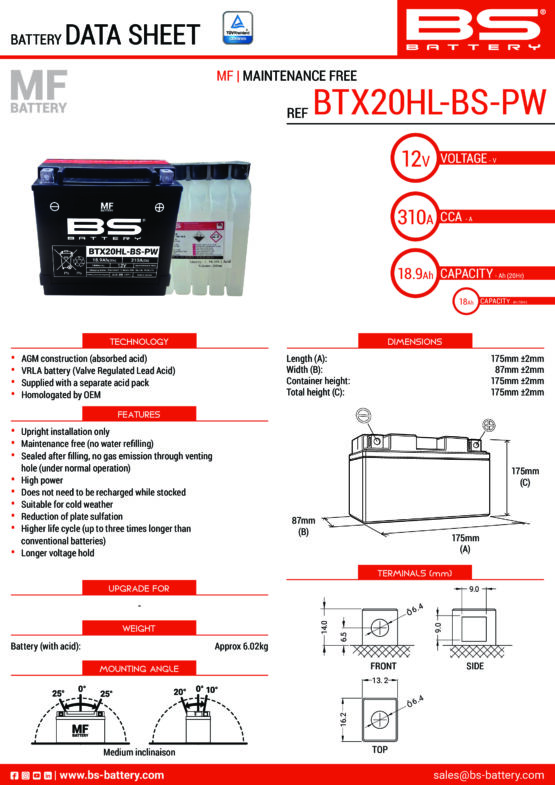 Maintenance Free Sealed Battery - Image 2