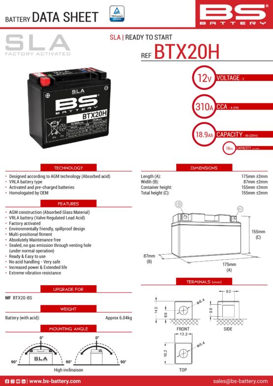 Maintenance Free Sealed Battery - Image 2