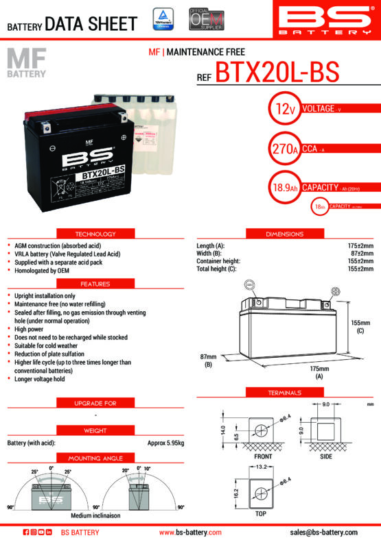 Maintenance Free Sealed Battery - Image 2