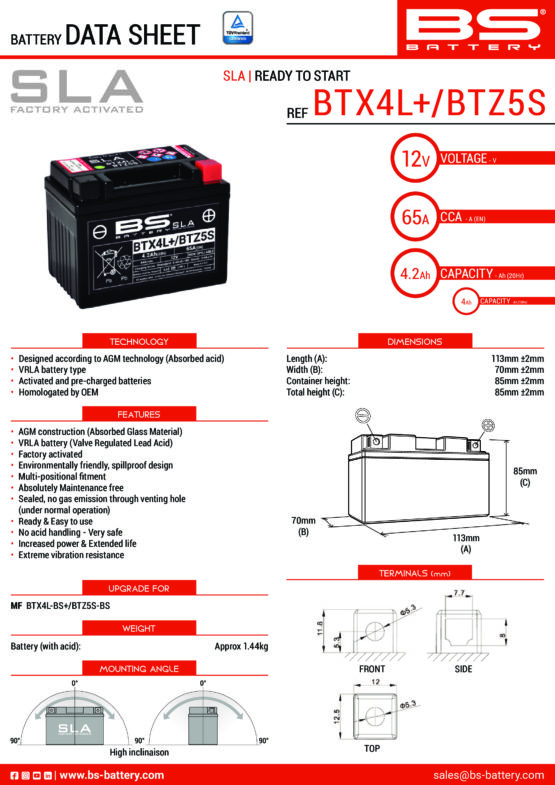 Factory Activated AGM Maintenance Free Battery - Image 2