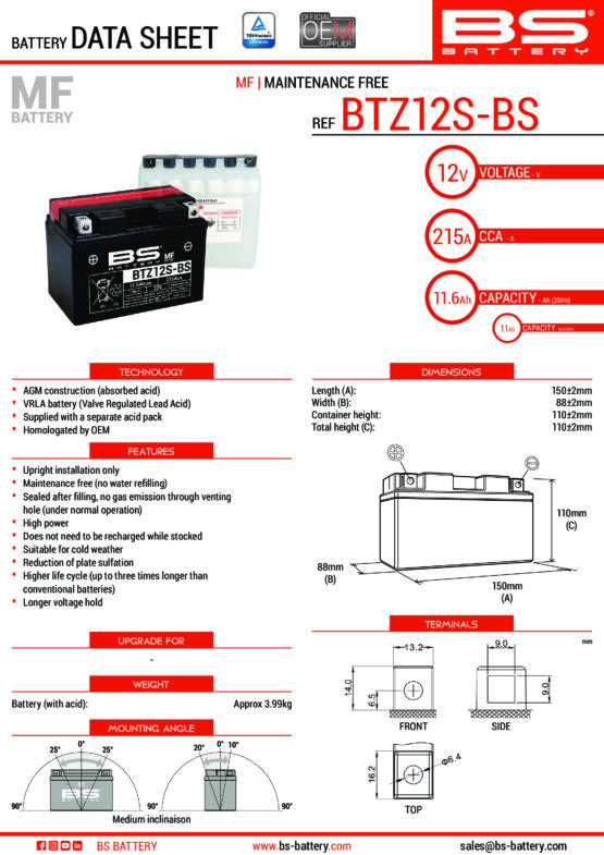 Maintenance Free Sealed Battery - Image 2