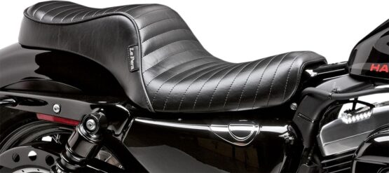 Cherokee Pleated Vinyl 2-Up Seat - Black